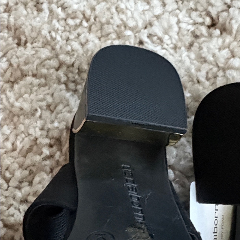 NWT Liz Claiborne Elegant Black Sandals - Picture 8 of 12